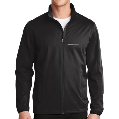 J717 | Deep Black | Embroidered Trinity - Active Soft Shell Jacket Thumbnail