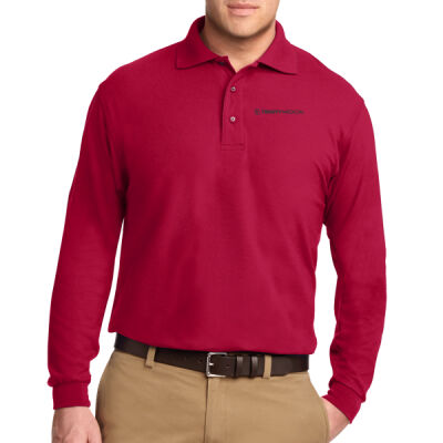 K500LS | Red | Embroidered Trinity LifeSource - Silk Touch Long Sleeve Polo Thumbnail