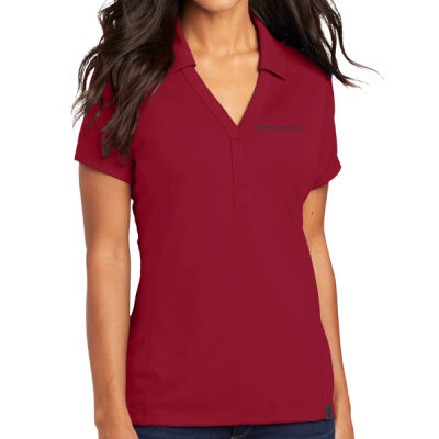 LOG125 | Signal Red | Embroidered Trinity - Women's Framework Polo Thumbnail